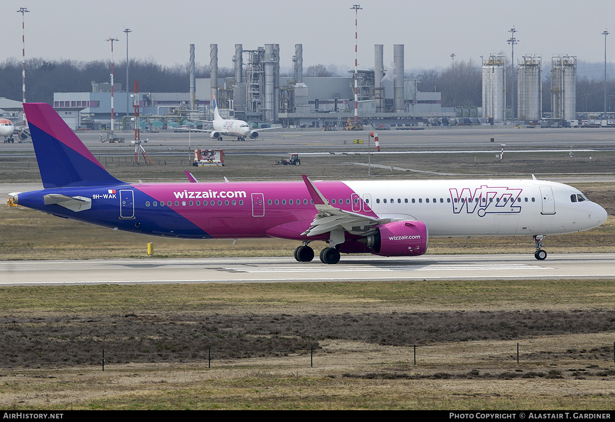 Aircraft Photo of 9H-WAK | Airbus A321-271NX | Wizz Air | AirHistory.net #557418