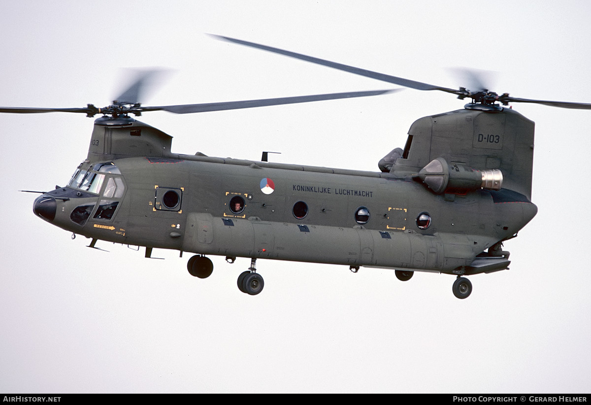 Aircraft Photo of D-103 | Boeing CH-47D Chinook (414) | Netherlands - Air Force | AirHistory.net #557537