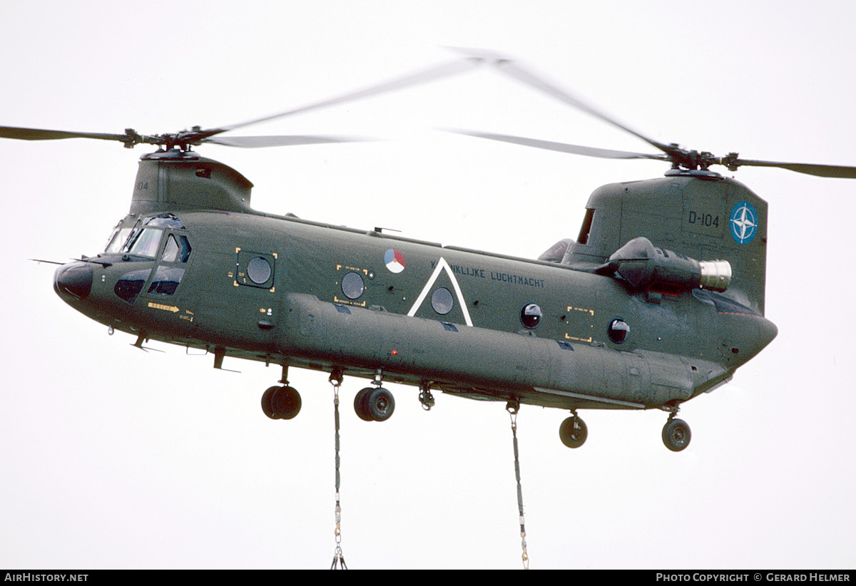 Aircraft Photo of D-104 | Boeing CH-47D Chinook (414) | Netherlands - Air Force | AirHistory.net #557545