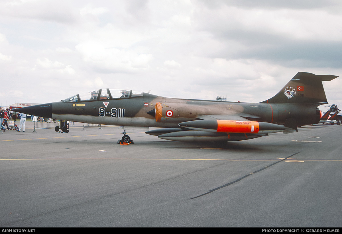 Aircraft Photo of 65-5911 / 5911 | Lockheed TF-104G Starfighter | Turkey - Air Force | AirHistory.net #557546