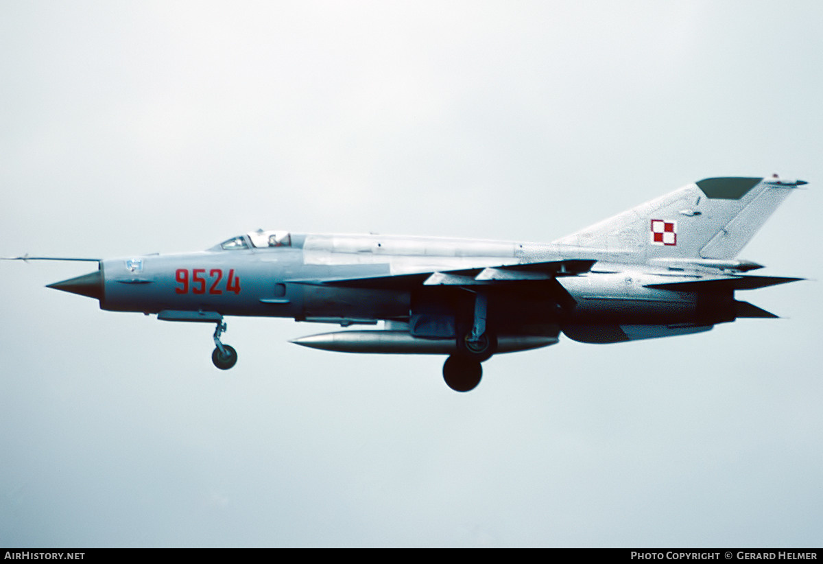 Aircraft Photo of 9524 | Mikoyan-Gurevich MiG-21bis | Poland - Air Force | AirHistory.net #557554
