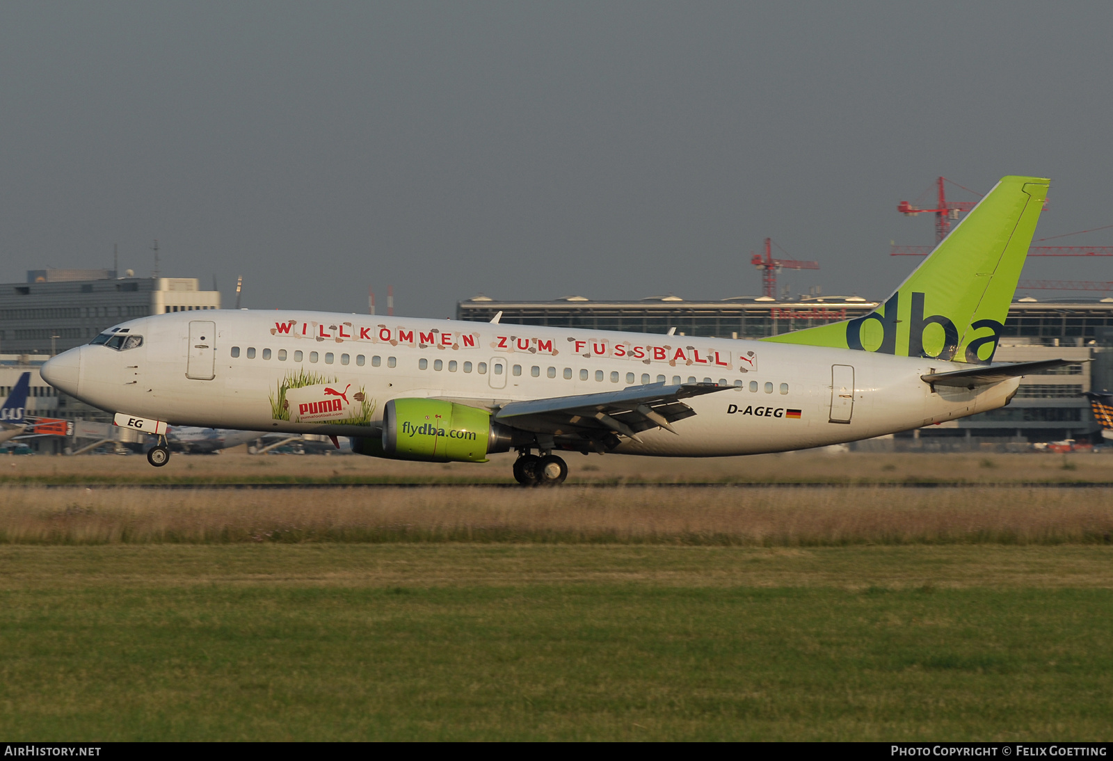 Aircraft Photo of D-AGEG | Boeing 737-35B | DBA - Deutsche BA | AirHistory.net #557561