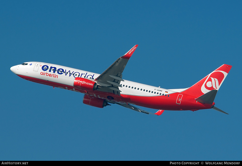Aircraft Photo of D-ABME | Boeing 737-86J | Air Berlin | AirHistory.net #557567