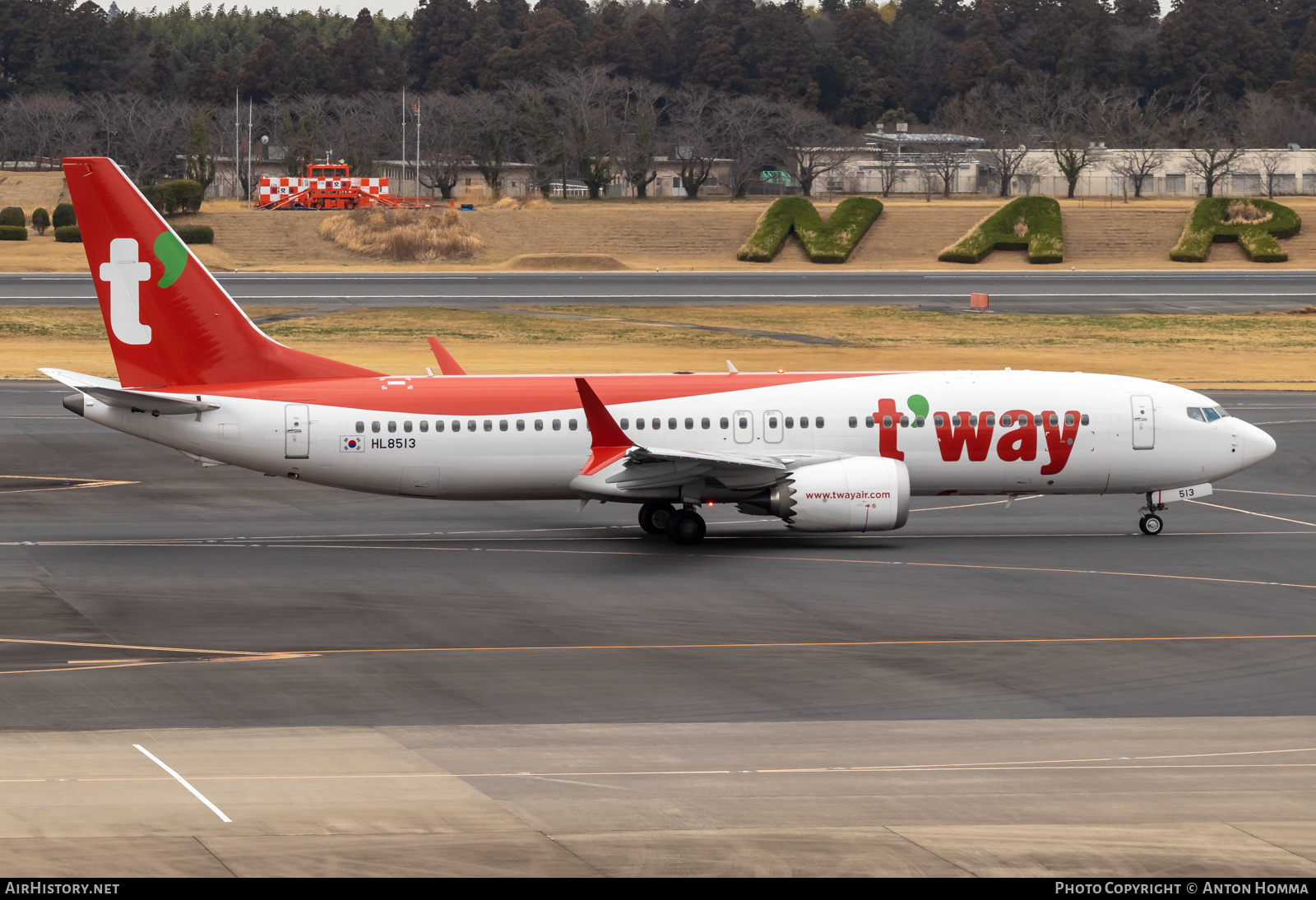 Aircraft Photo of HL8513 | Boeing 737-8 Max 8 | T'way Air | AirHistory.net #557579