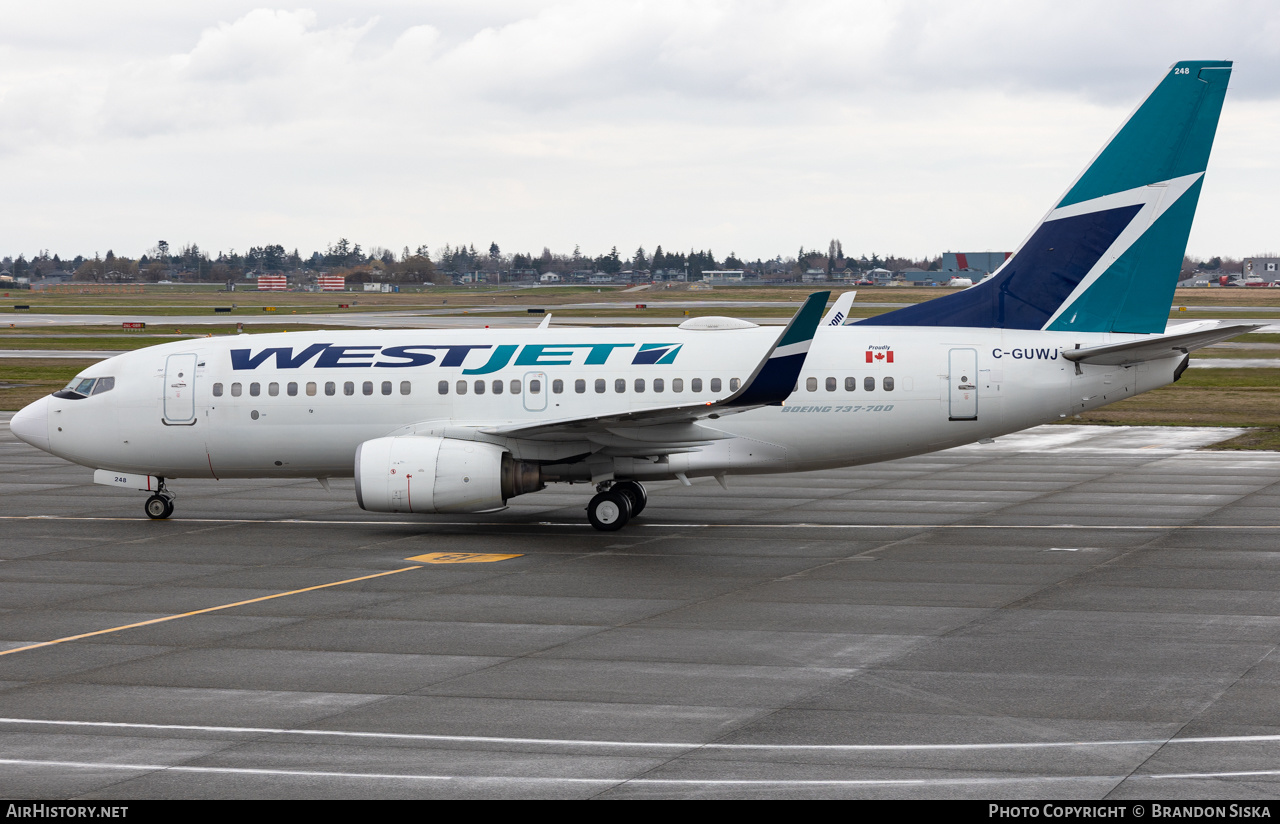 Aircraft Photo of C-GUWJ | Boeing 737-7CT | WestJet | AirHistory.net #557608