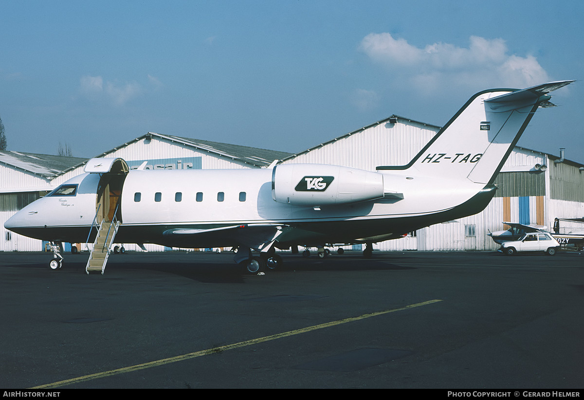 Aircraft Photo of HZ-TAG | Canadair Challenger 600 (CL-600-1A11) | TAG Aviation | AirHistory.net #557632