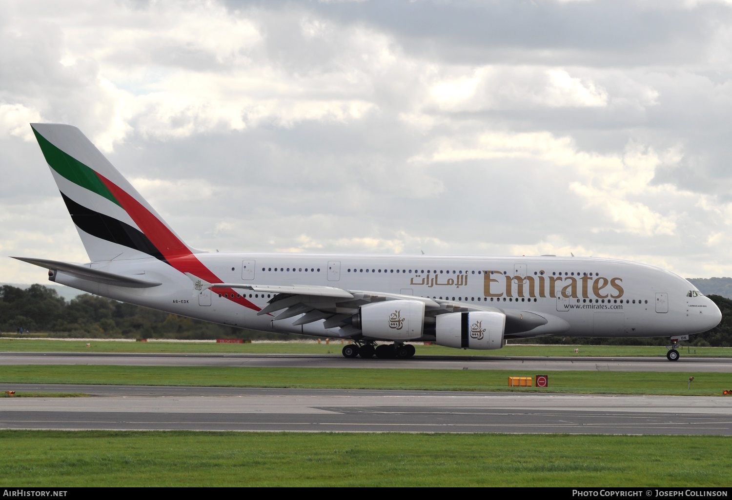 Aircraft Photo of A6-EDK | Airbus A380-861 | Emirates | AirHistory.net #557637