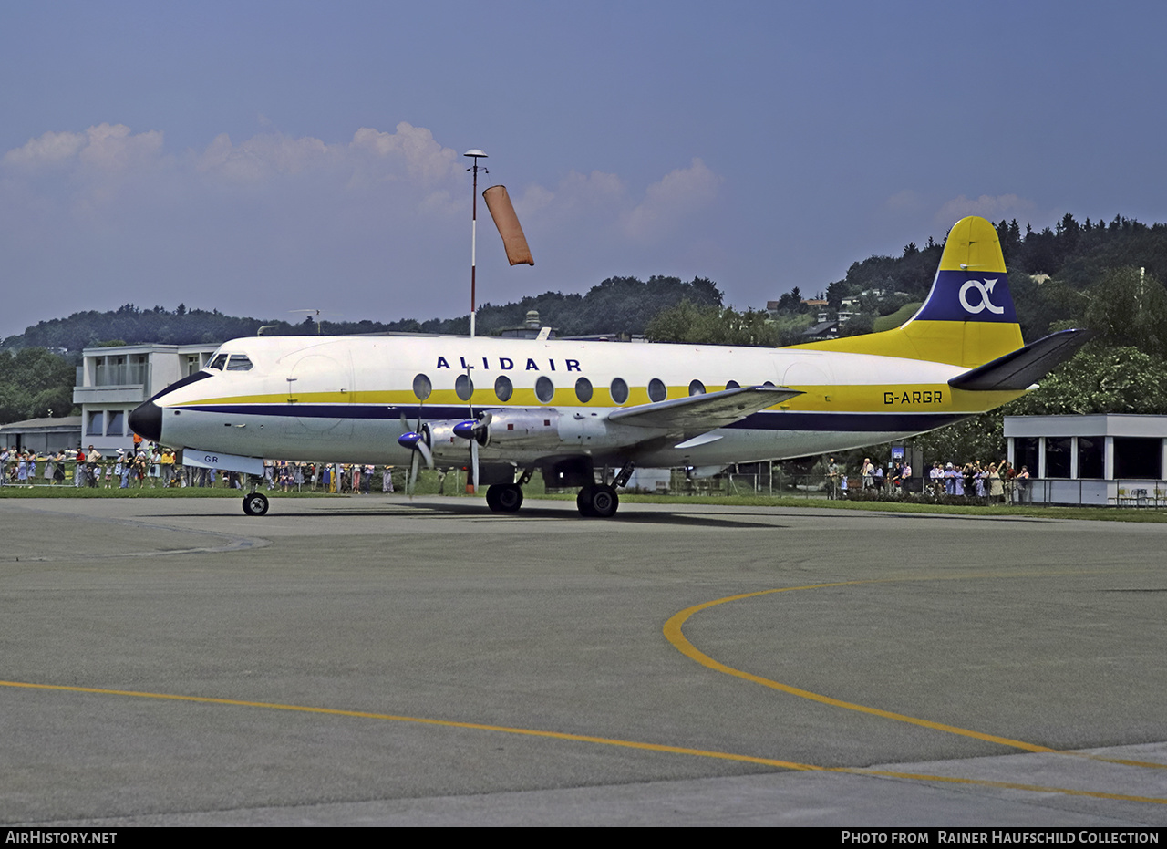 Aircraft Photo of G-ARGR | Vickers 708 Viscount | Alidair | AirHistory.net #557640