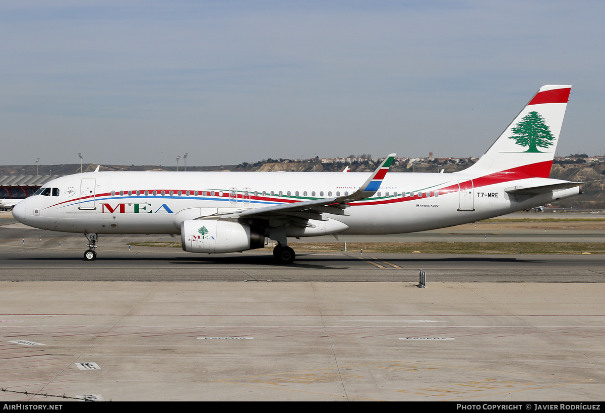 Aircraft Photo of T7-MRE | Airbus A320-232 | MEA - Middle East Airlines | AirHistory.net #557654