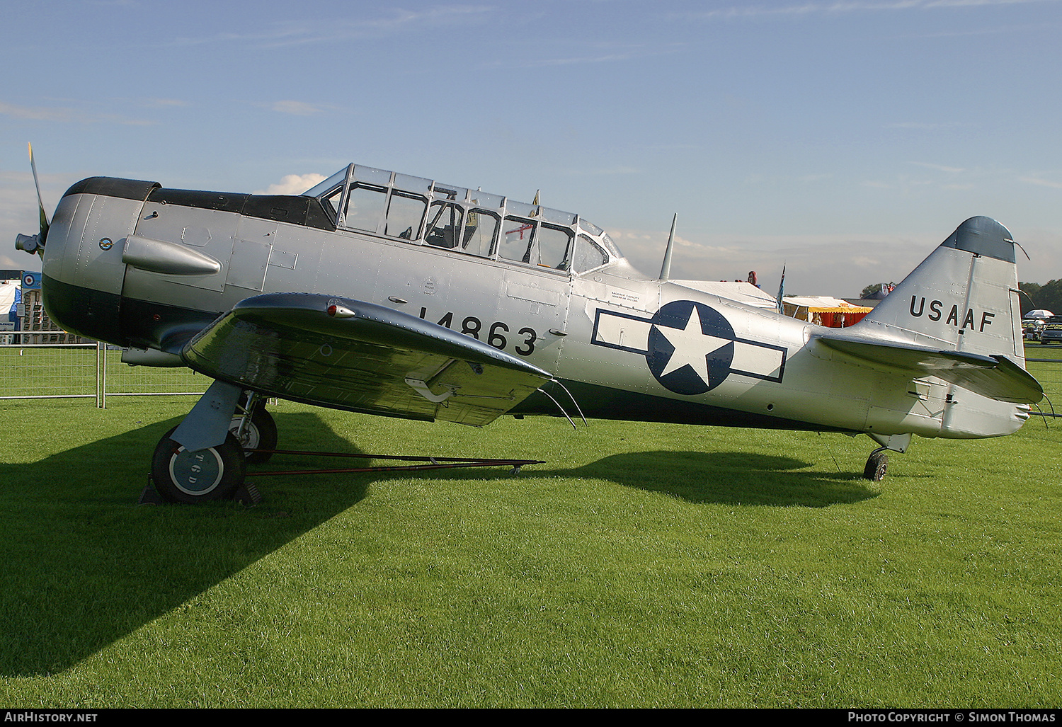 Aircraft Photo of G-BGOR / 14863 | North American AT-6D Harvard III | USA - Air Force | AirHistory.net #557657