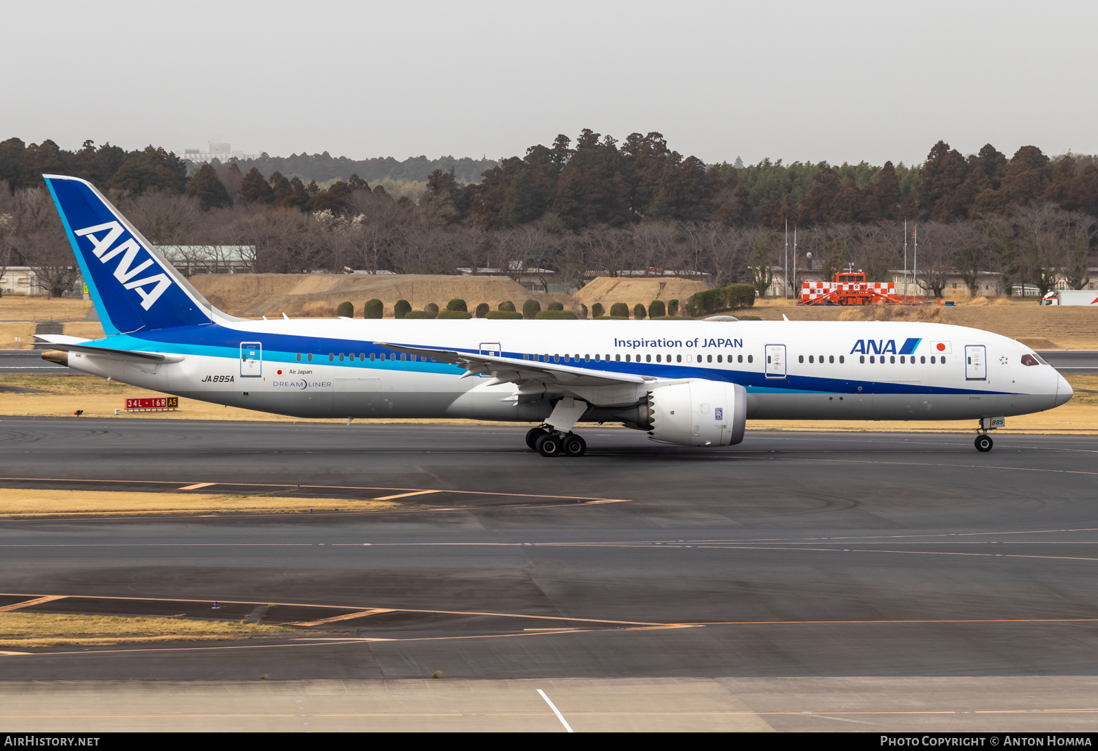 Aircraft Photo of JA895A | Boeing 787-9 Dreamliner | All Nippon Airways - ANA | AirHistory.net #557689