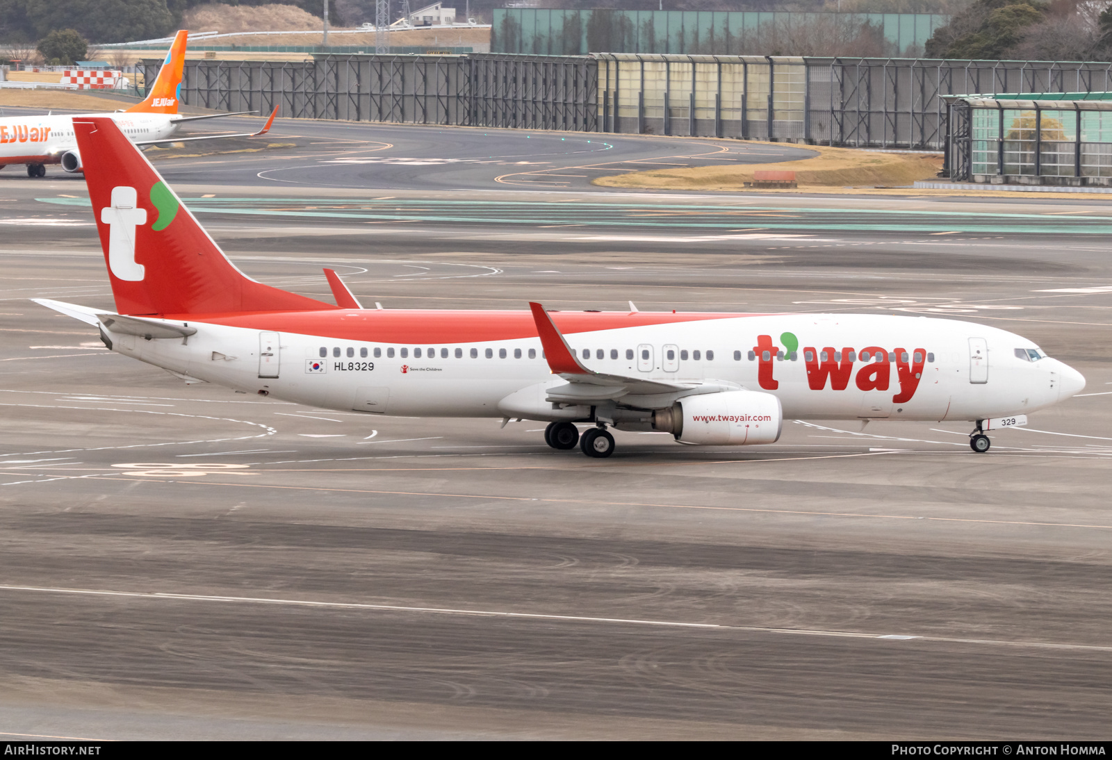 Aircraft Photo of HL8329 | Boeing 737-8KN | T'way Air | AirHistory.net #557706