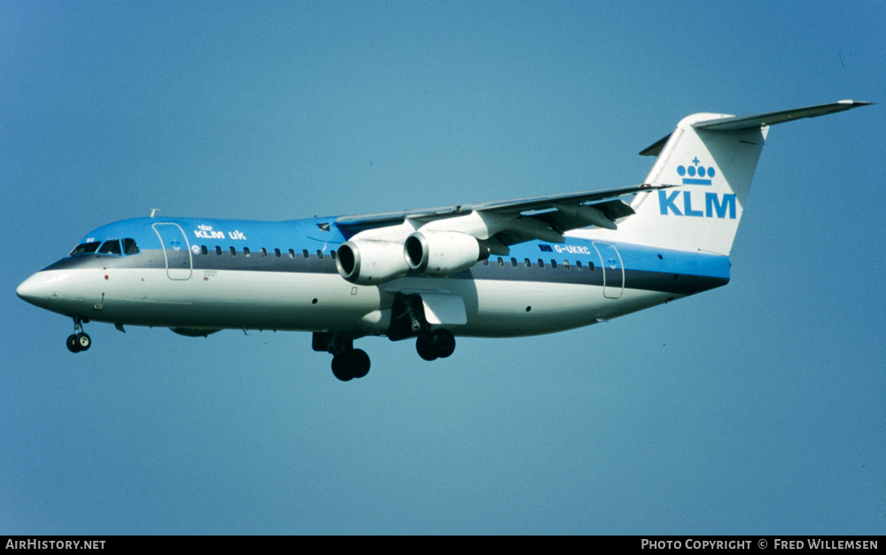 Aircraft Photo of G-UKRC | British Aerospace BAe-146-300 | KLM UK | AirHistory.net #557734