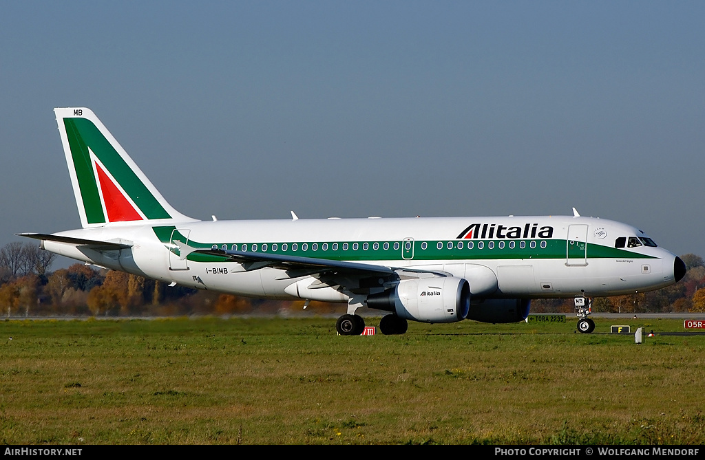 Aircraft Photo of I-BIMB | Airbus A319-112 | Alitalia | AirHistory.net #557747