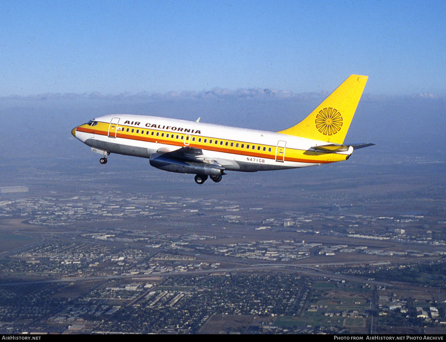 Aircraft Photo of N471GB | Boeing 737-159 | Air California | AirHistory.net #557767