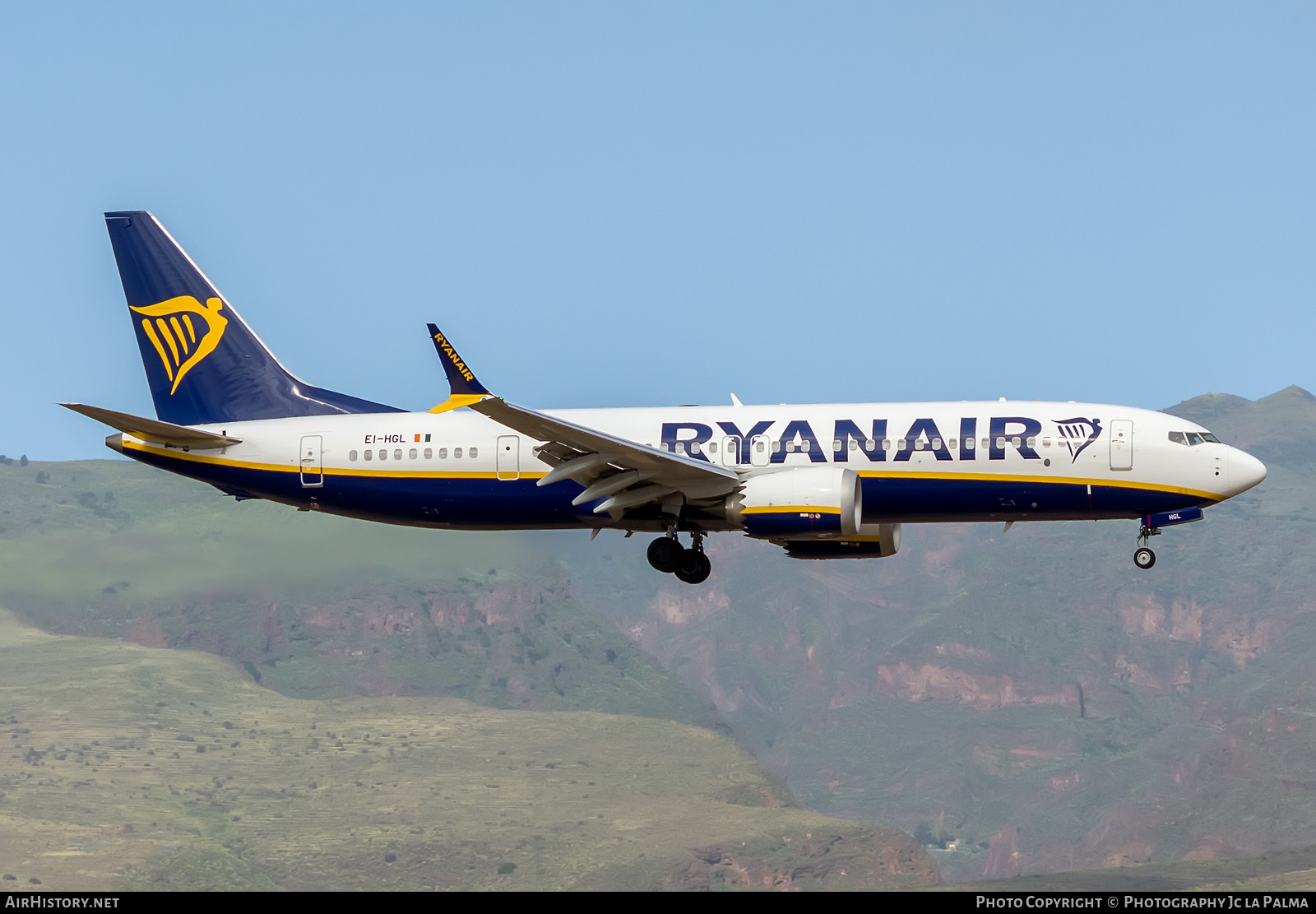 Aircraft Photo of EI-HGL | Boeing 737-8200 Max 200 | Ryanair | AirHistory.net #557812