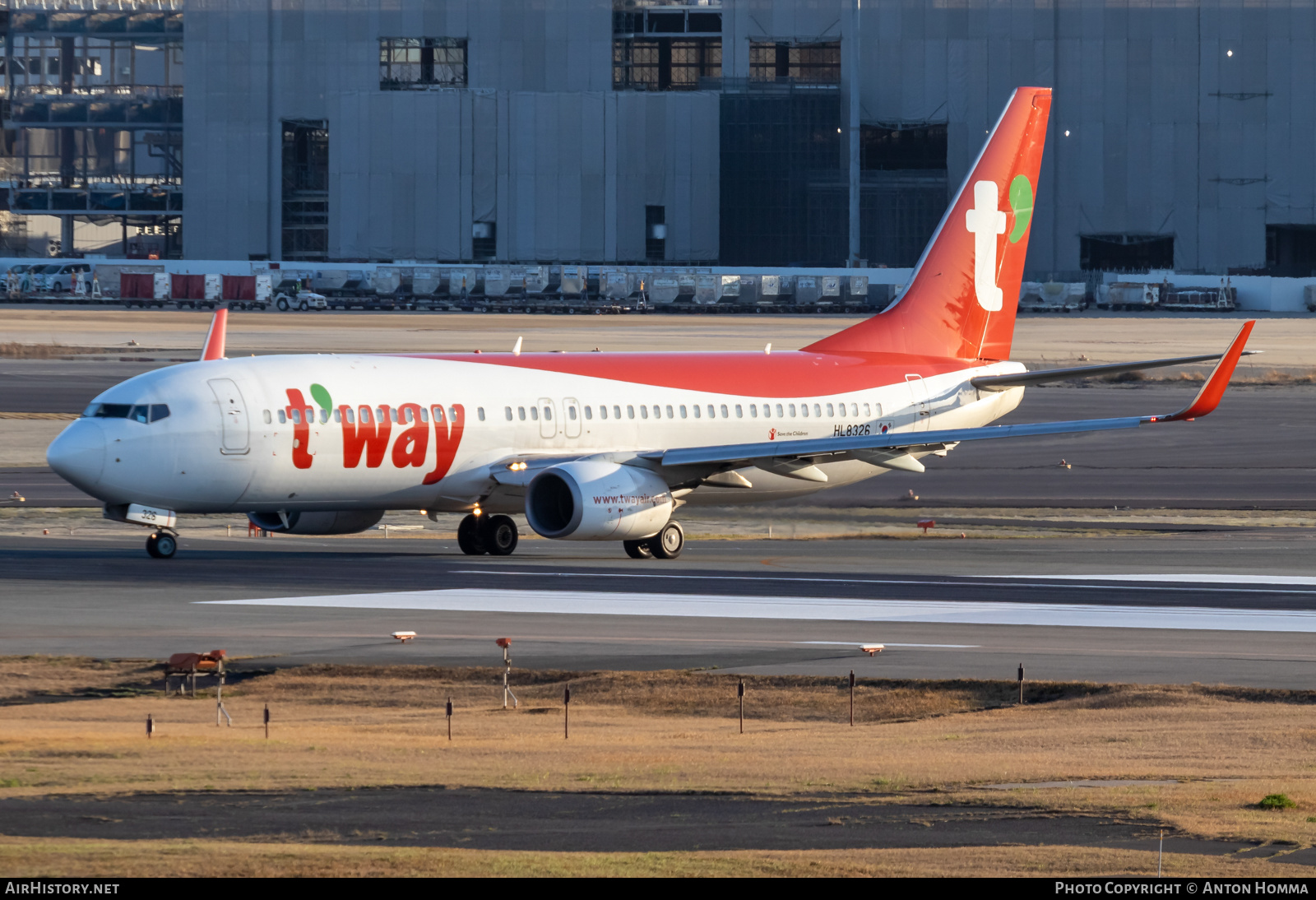 Aircraft Photo of HL8326 | Boeing 737-8AS | T'way Air | AirHistory.net #557844