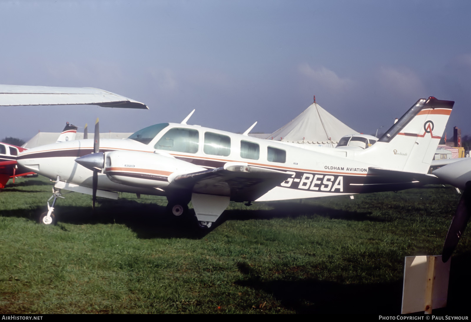 Aircraft Photo of G-BESA | Beech 58 Baron | Oldham Aviation | AirHistory.net #557854