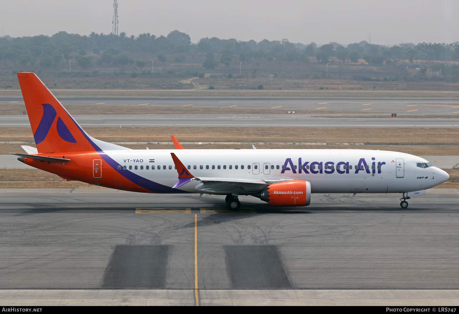 Aircraft Photo of VT-YAO | Boeing 737-8 Max 8 | Akasa Air | AirHistory.net #557884