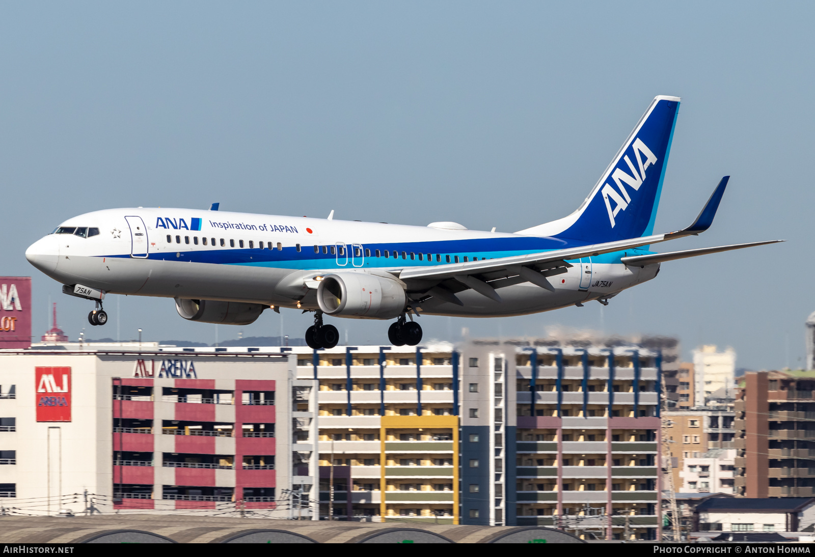 Aircraft Photo of JA75AN | Boeing 737-881 | All Nippon Airways - ANA | AirHistory.net #557900