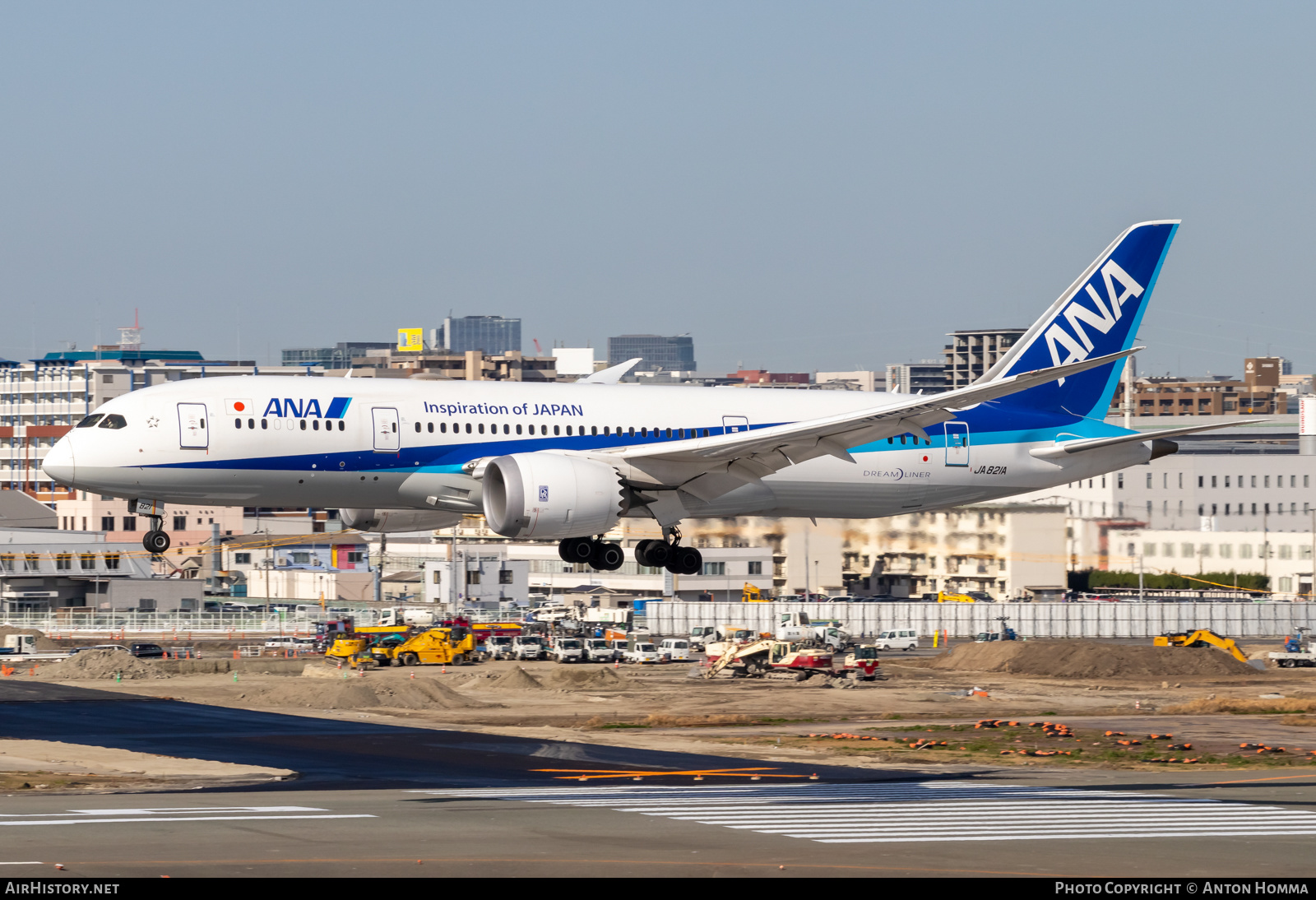 Aircraft Photo of JA821A | Boeing 787-8 Dreamliner | All Nippon Airways - ANA | AirHistory.net #557916