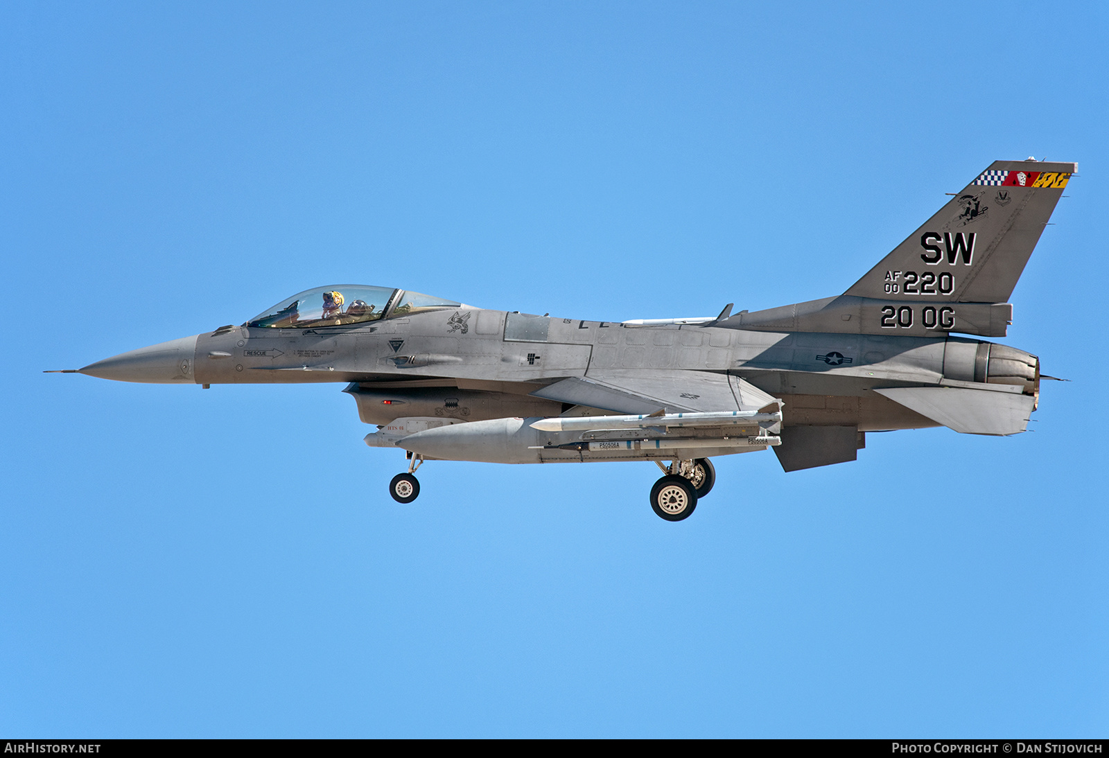 Aircraft Photo of 00-0220 / AF00-220 | Lockheed F-16CM Fighting Falcon | USA - Air Force | AirHistory.net #557958
