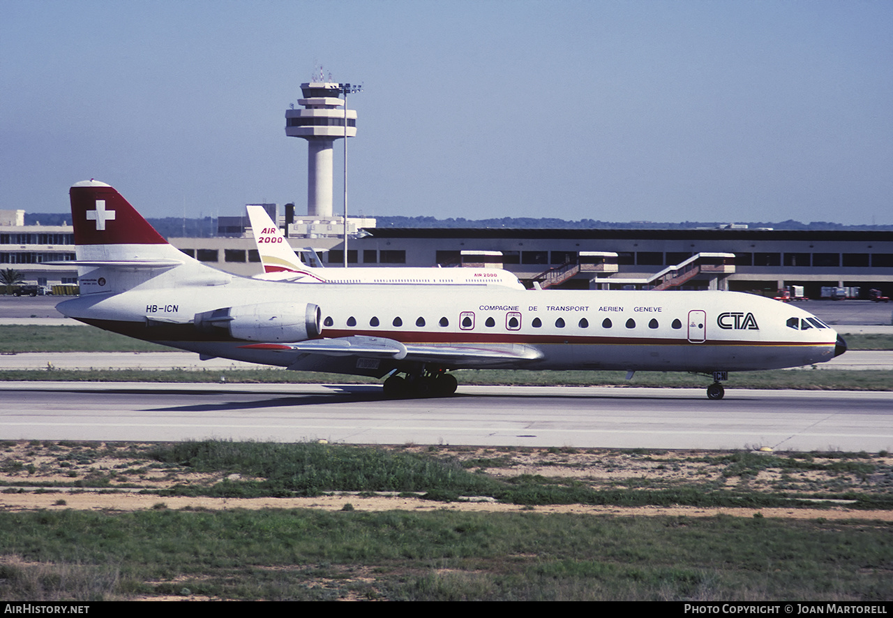 Aircraft Photo of HB-ICN | Sud SE-210 Caravelle 10B1R | CTA - Compagnie de Transport Aérien | AirHistory.net #557961