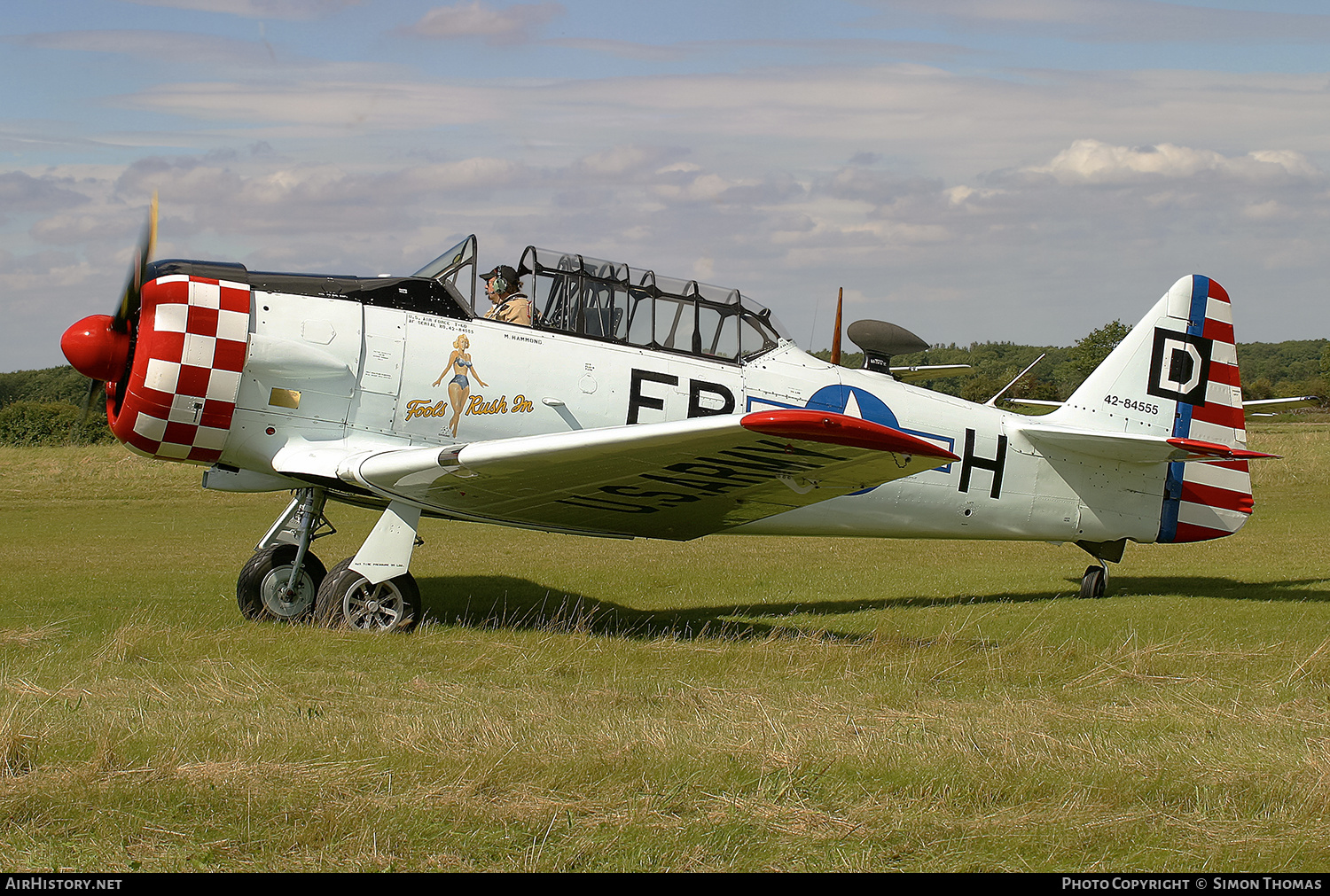 Aircraft Photo of G-ELMH / 42-84555 | North American AT-6D Harvard III | USA - Air Force | AirHistory.net #557998