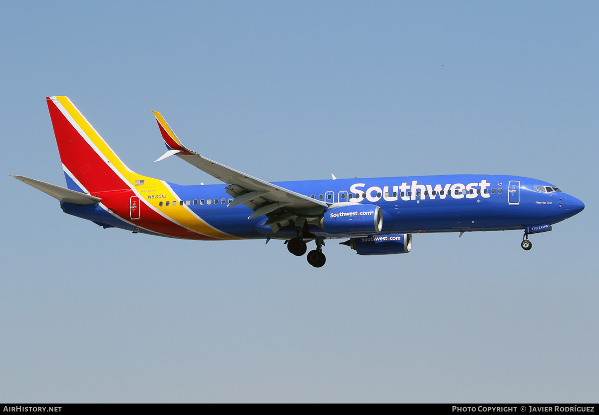 Aircraft Photo of N8301J | Boeing 737-8H4 | Southwest Airlines | AirHistory.net #558020