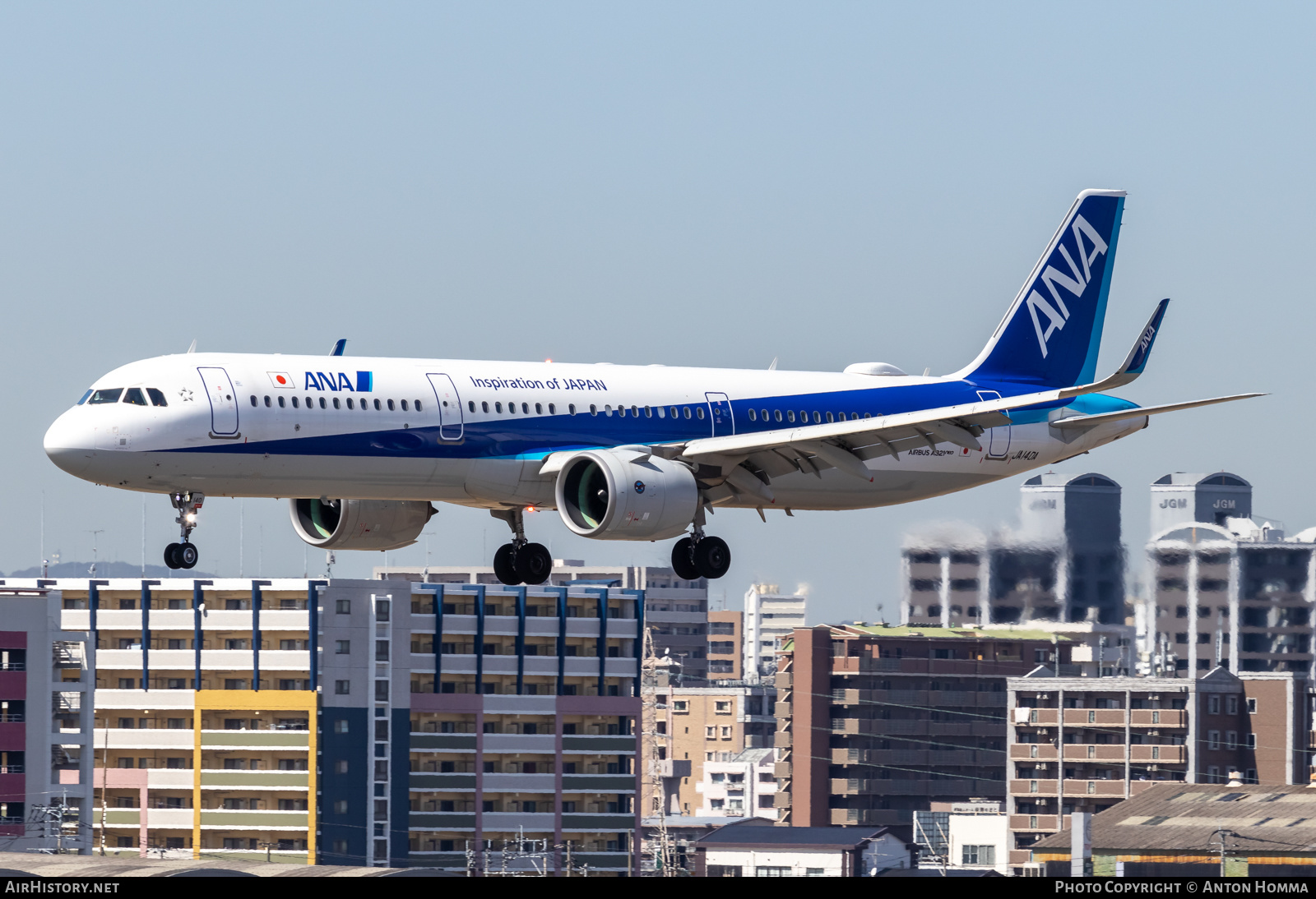 Aircraft Photo of JA140A | Airbus A321-272N | All Nippon Airways - ANA | AirHistory.net #558028