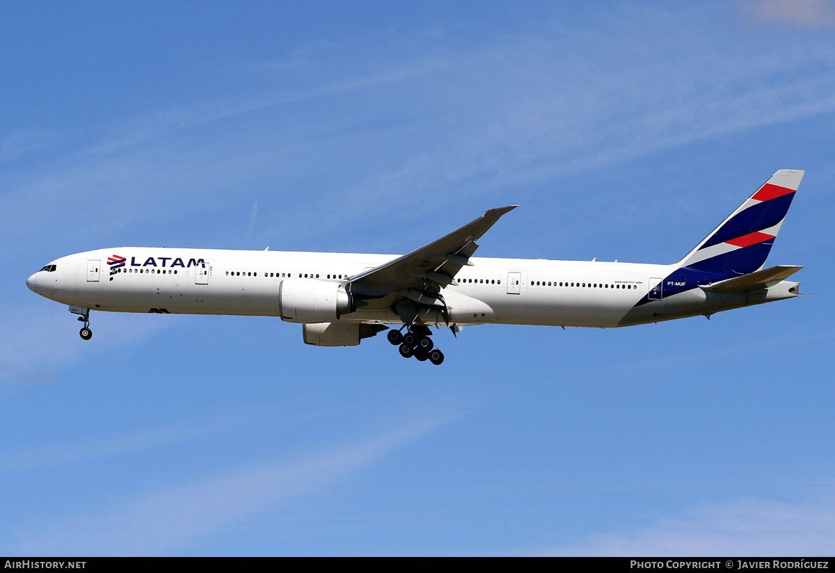 Aircraft Photo of PT-MUF | Boeing 777-32W/ER | LATAM Airlines | AirHistory.net #558041