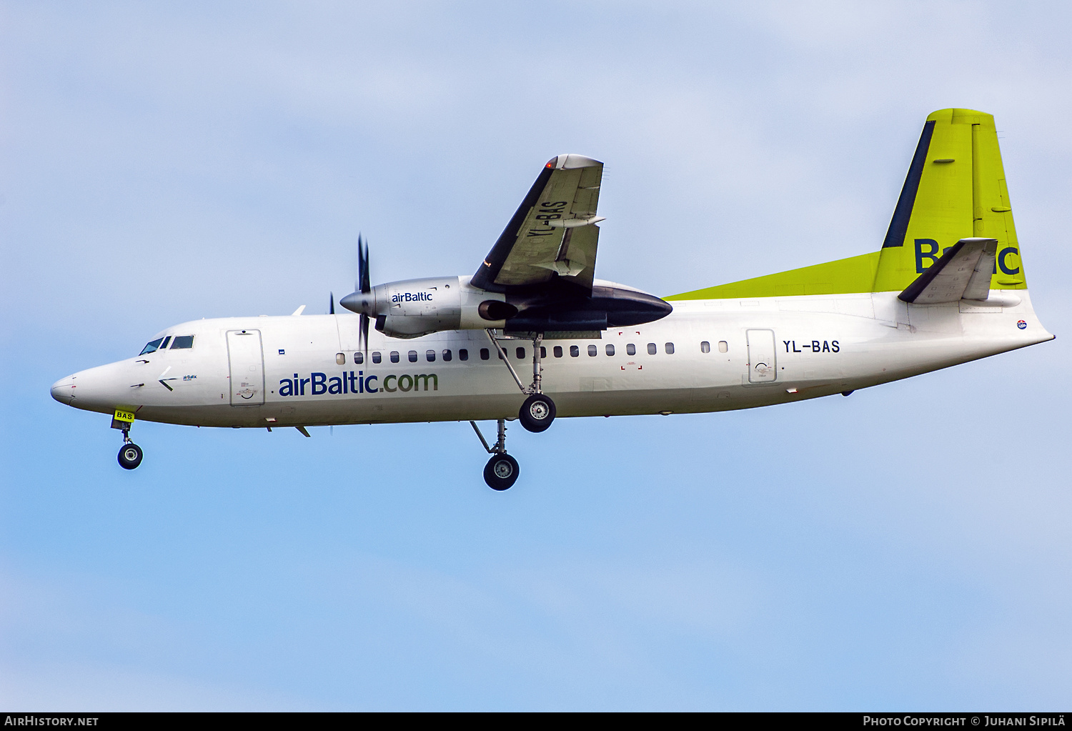 Aircraft Photo of YL-BAS | Fokker 50 | AirBaltic | AirHistory.net #558064
