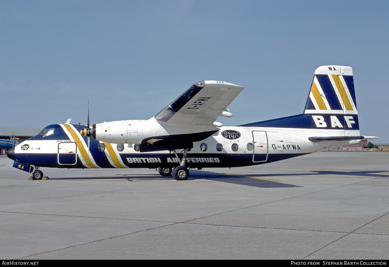 Aircraft Photo of G-APWA | Handley Page HPR-7 Herald 100 | British Air Ferries - BAF | AirHistory.net #558065