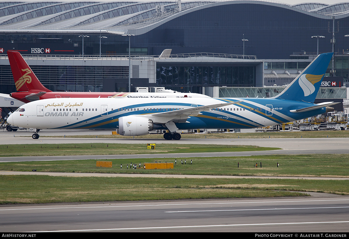 Aircraft Photo of A4O-SF | Boeing 787-9 Dreamliner | Oman Air | AirHistory.net #558105