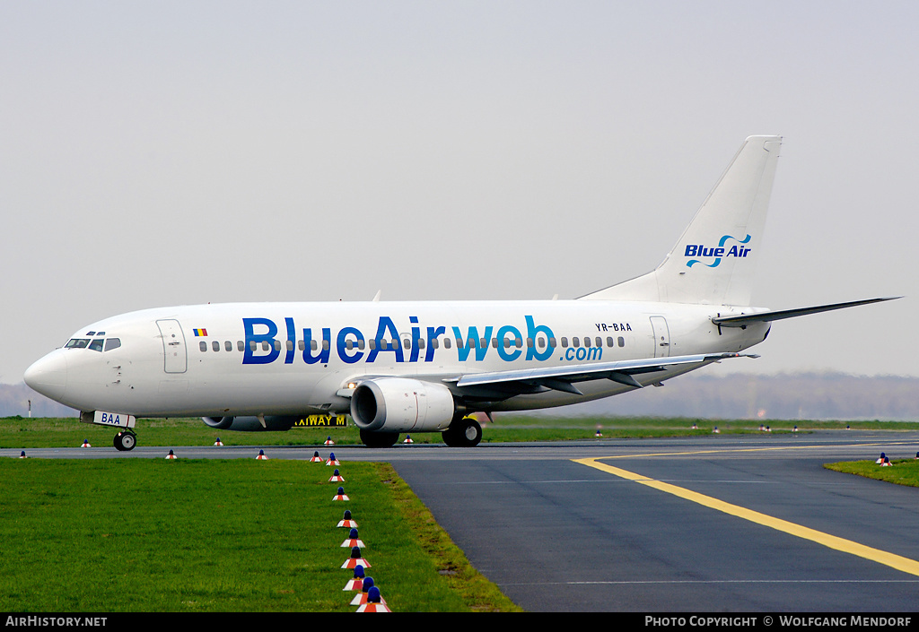 Aircraft Photo of YR-BAA | Boeing 737-33A | Blue Air | AirHistory.net #558158