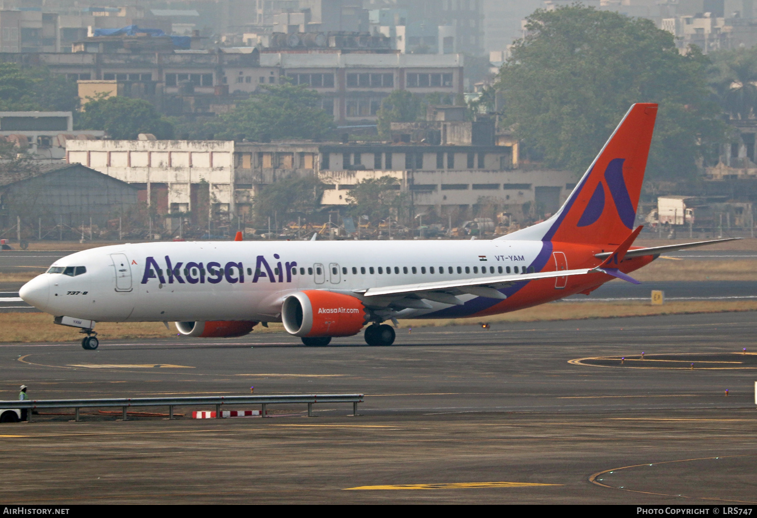 Aircraft Photo of VT-YAM | Boeing 737-8 Max 8 | Akasa Air | AirHistory.net #558190