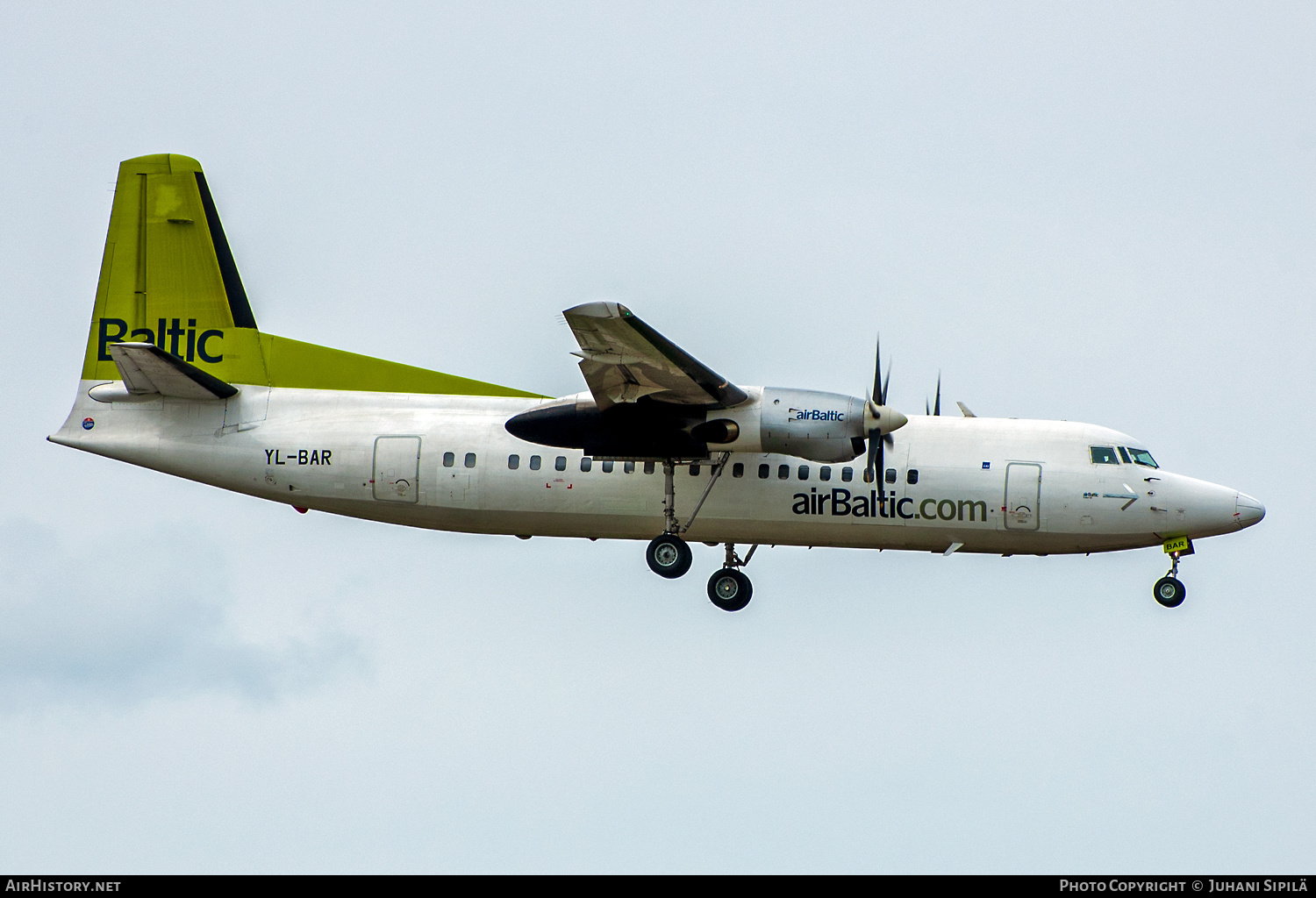 Aircraft Photo of YL-BAR | Fokker 50 | AirBaltic | AirHistory.net #558224