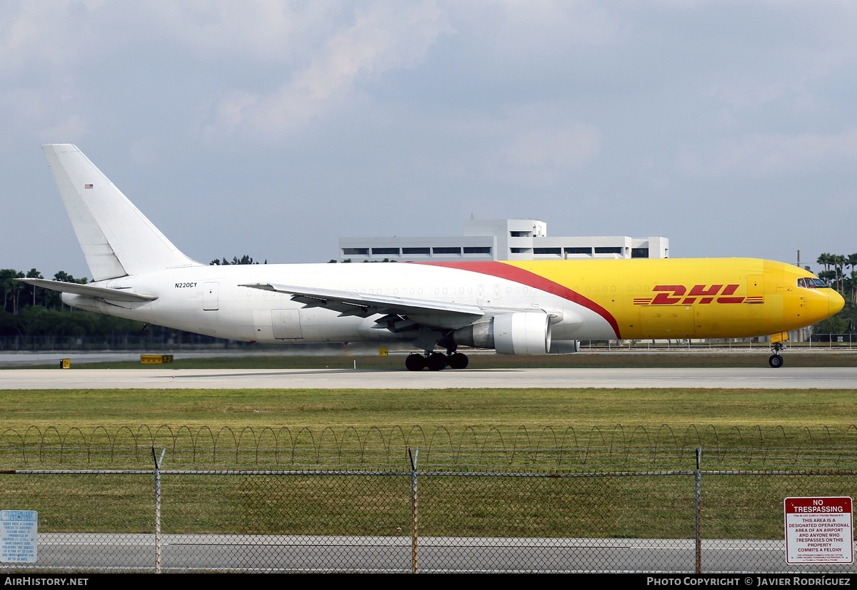 Aircraft Photo of N220CY | Boeing 767-383/ER(BDSF) | DHL International | AirHistory.net #558339