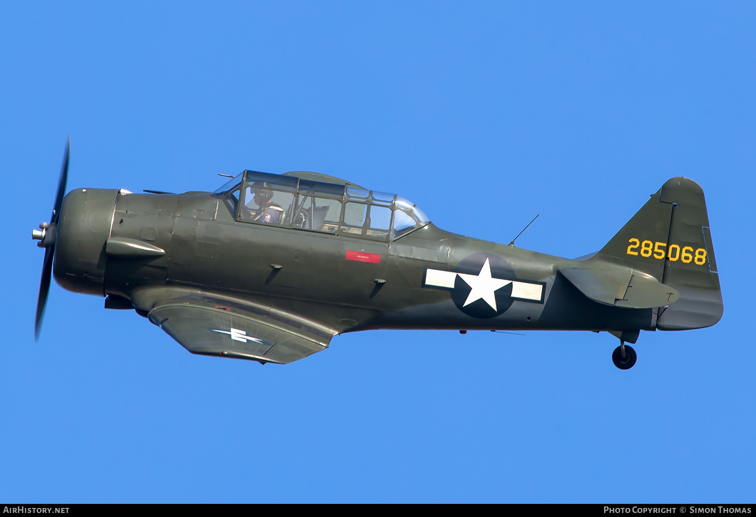 Aircraft Photo of G-KAMY / 285068 | North American AT-6D Texan | USA - Air Force | AirHistory.net #558385