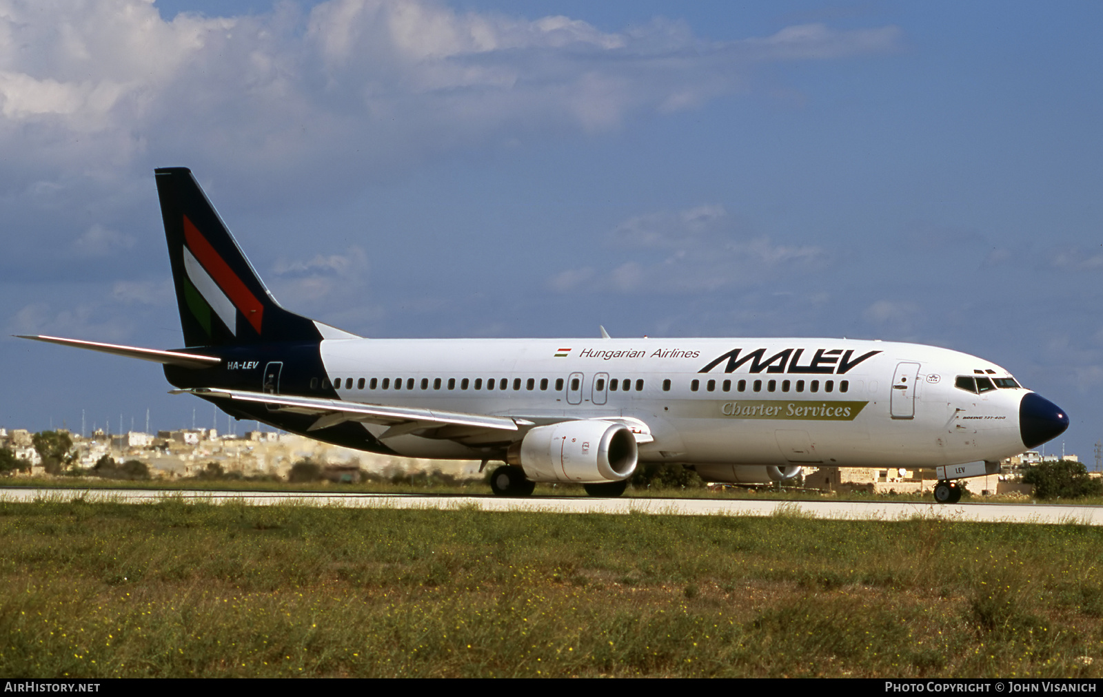 Aircraft Photo of HA-LEV | Boeing 737-4Y0 | Malev - Hungarian Airlines Charter Services | AirHistory.net #558457