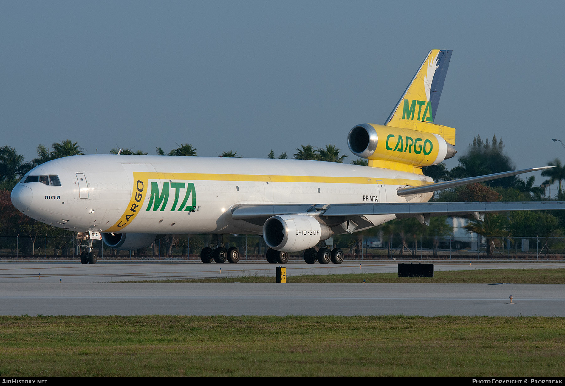 Aircraft Photo of PP-MTA | McDonnell Douglas DC-10-30F | MTA Cargo - Master Top Airlines | AirHistory.net #558508