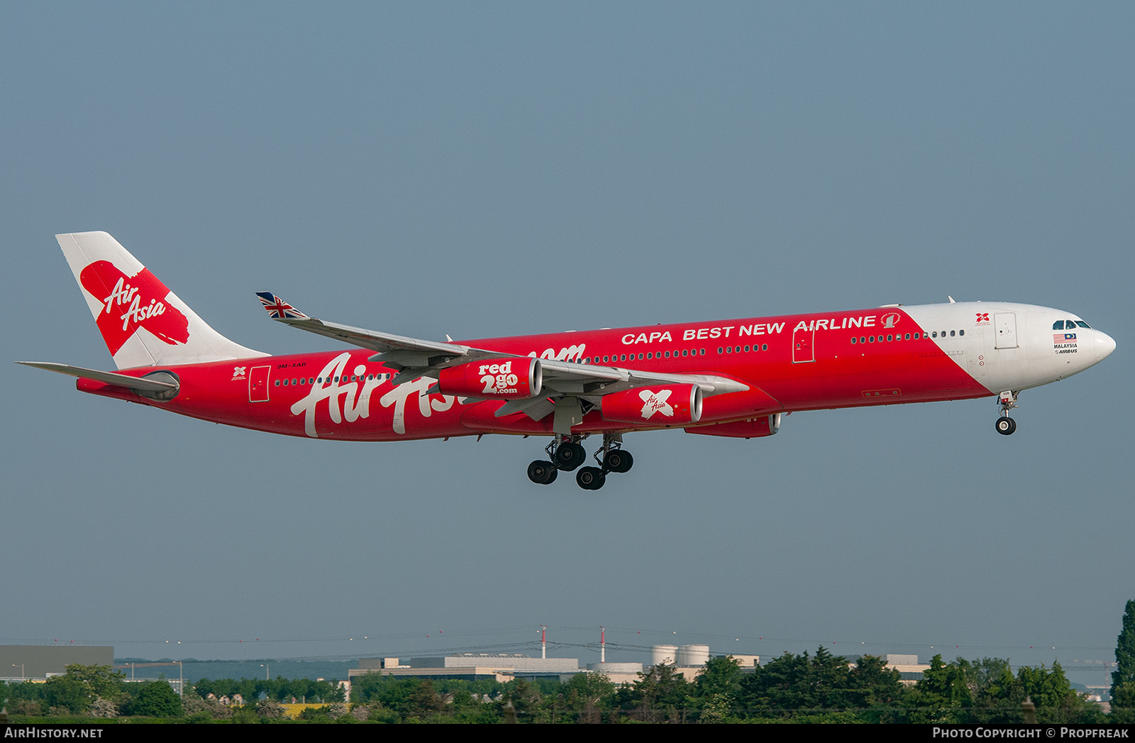 Aircraft Photo of 9M-XAB | Airbus A340-313 | AirAsia X | AirHistory.net #558558