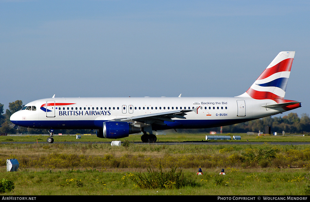 Aircraft Photo of G-BUSH | Airbus A320-211 | British Airways | AirHistory.net #558571