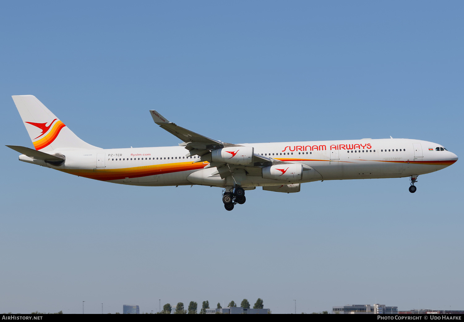 Aircraft Photo of PZ-TCR | Airbus A340-313X | Surinam Airways | AirHistory.net #558579