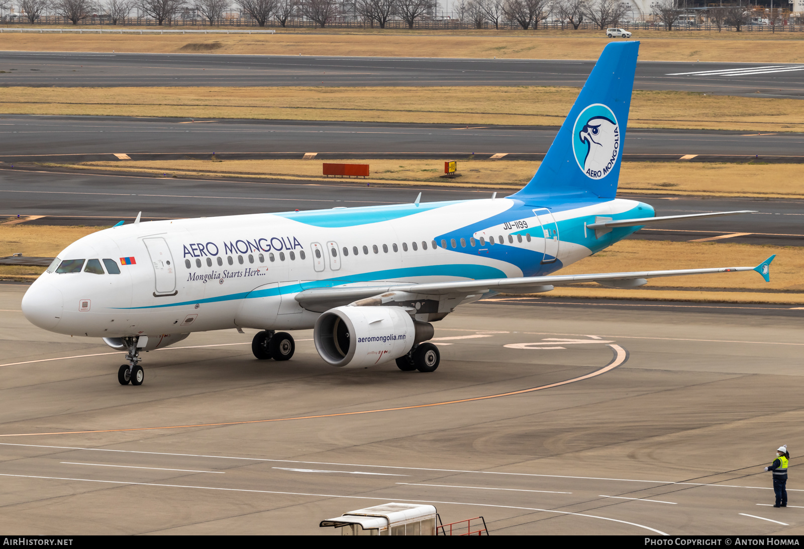 Aircraft Photo of JU-1199 | Airbus A319-112 | Aero Mongolia | AirHistory.net #558599