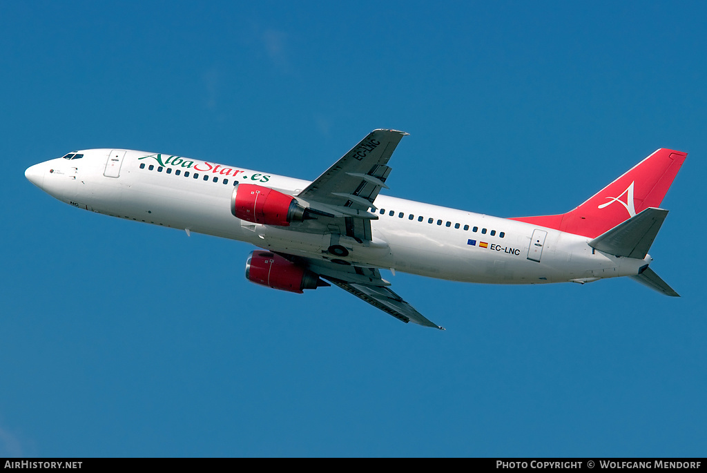 Aircraft Photo of EC-LNC | Boeing 737-4K5 | AlbaStar | AirHistory.net #558647