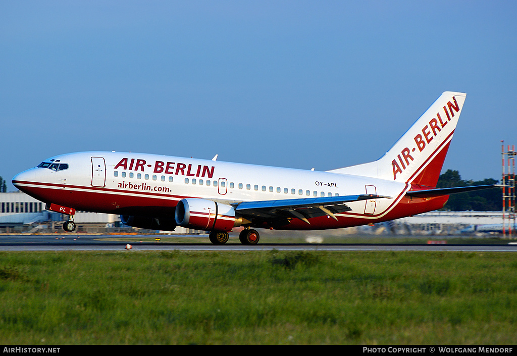 Aircraft Photo of OY-APL | Boeing 737-5L9 | Air Berlin | AirHistory.net #558672
