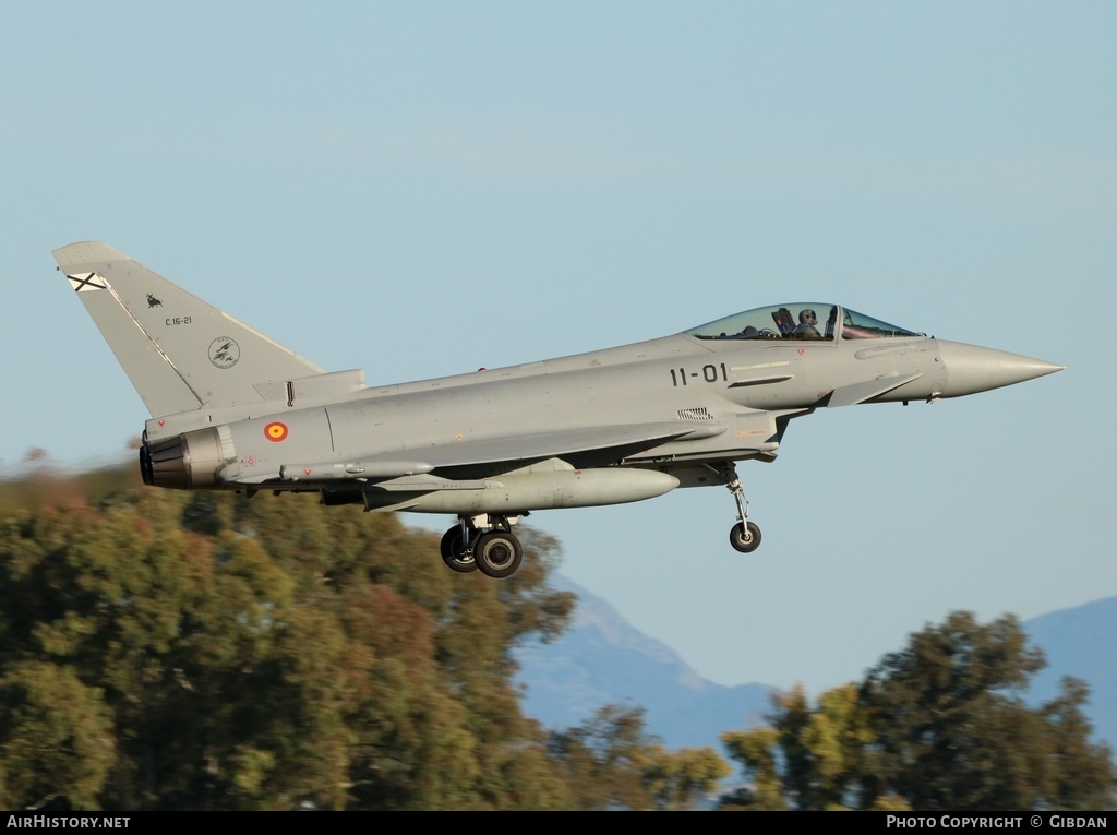 Aircraft Photo of C.16-21 | Eurofighter EF-2000 Typhoon S | Spain - Air Force | AirHistory.net #558686