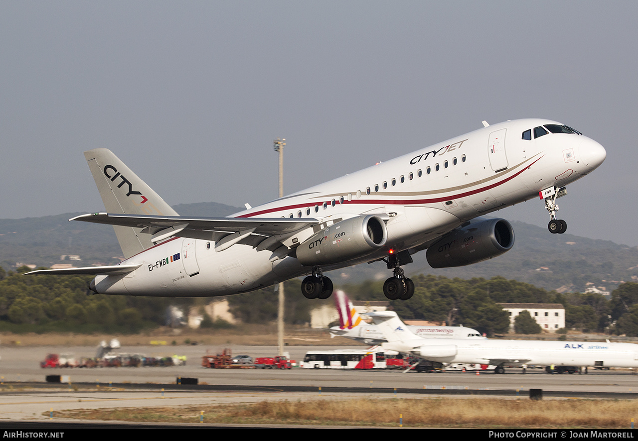 Aircraft Photo of EI-FWB | Sukhoi SSJ-100-95B Superjet 100 (RRJ-95B) | CityJet | AirHistory.net #558709