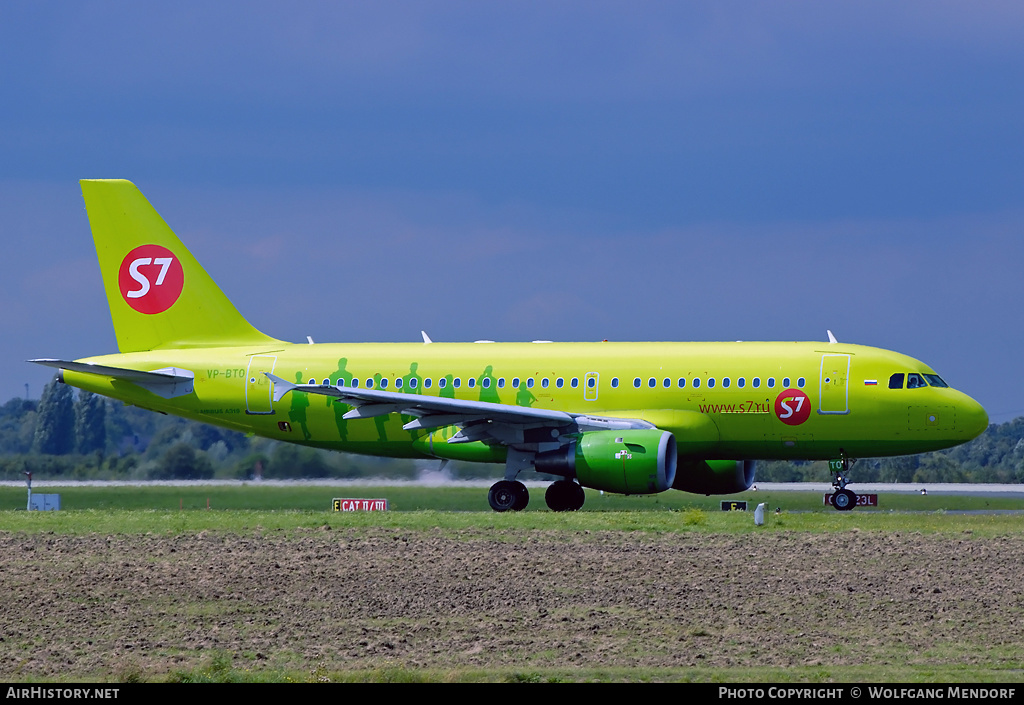 Aircraft Photo of VP-BTO | Airbus A319-114 | S7 Airlines | AirHistory.net #558789